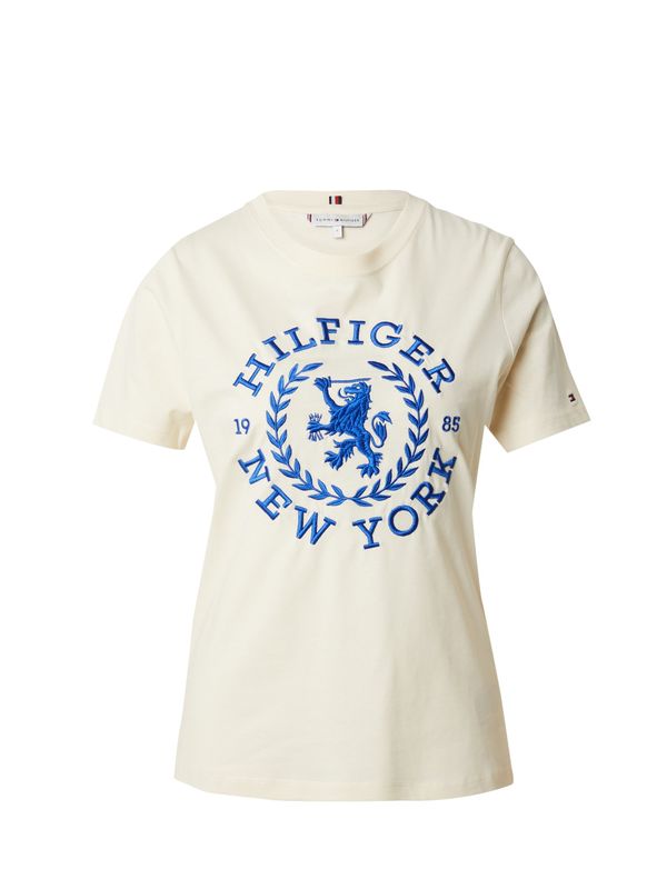 TOMMY HILFIGER TOMMY HILFIGER Тениска  кремаво / тъмносиньо
