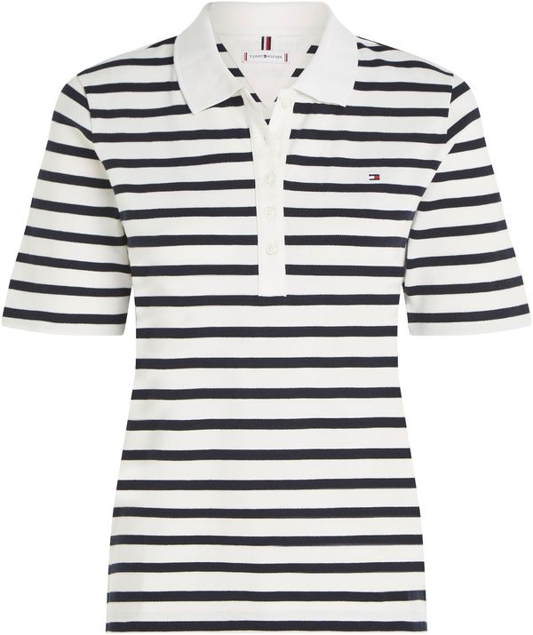 TOMMY HILFIGER TOMMY HILFIGER Тениска  морскосиньо / бяло