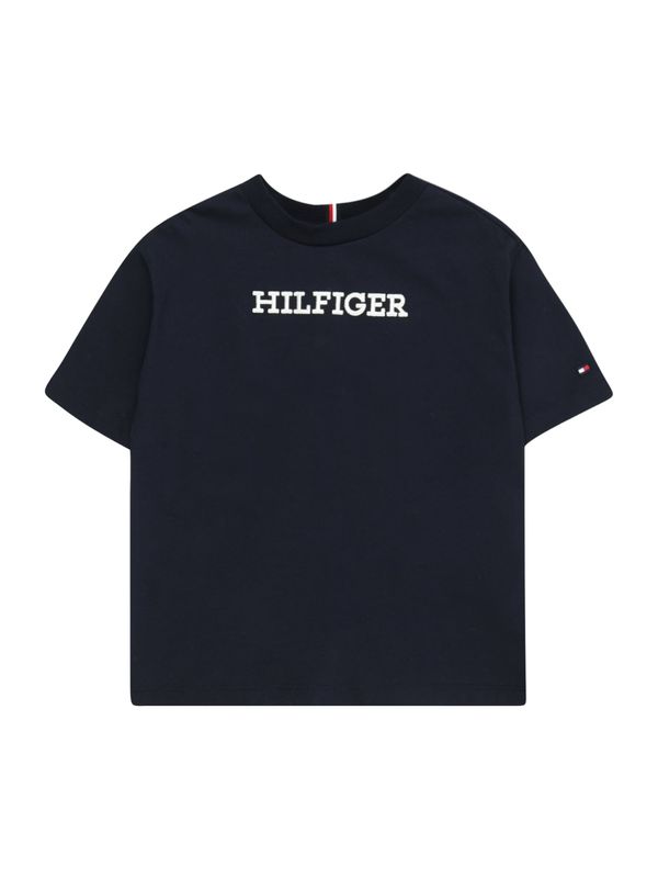 TOMMY HILFIGER TOMMY HILFIGER Тениска  морскосиньо / бяло