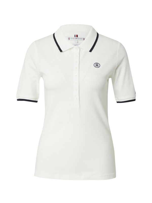 TOMMY HILFIGER TOMMY HILFIGER Тениска  морскосиньо / бяло