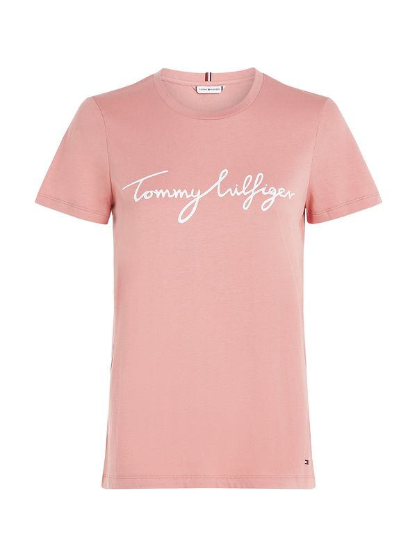 TOMMY HILFIGER TOMMY HILFIGER Тениска  морскосиньо / пепел от рози / червено / бяло