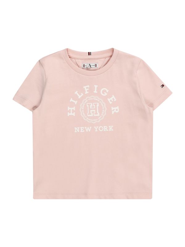 TOMMY HILFIGER TOMMY HILFIGER Тениска  нейви синьо / бледорозово / червено / бяло