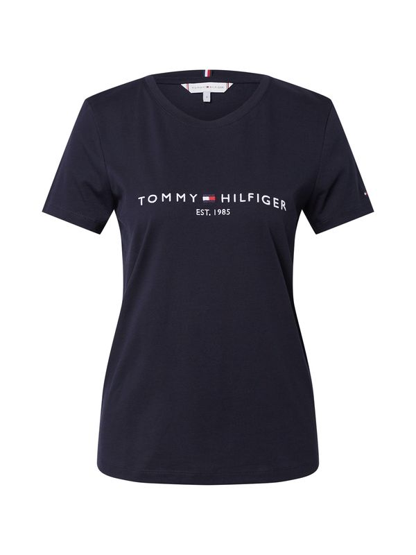 TOMMY HILFIGER TOMMY HILFIGER Тениска  нейви синьо / бяло