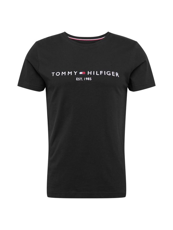 TOMMY HILFIGER TOMMY HILFIGER Тениска  нейви синьо / черно / бяло