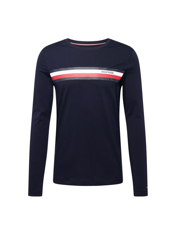 TOMMY HILFIGER TOMMY HILFIGER Тениска  нейви синьо / червено / бяло