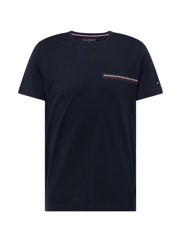 TOMMY HILFIGER TOMMY HILFIGER Тениска  нейви синьо / червено / бяло