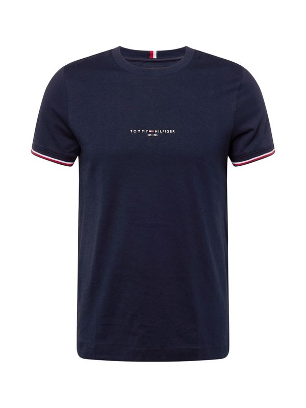 TOMMY HILFIGER TOMMY HILFIGER Тениска  нейви синьо / червено / бяло