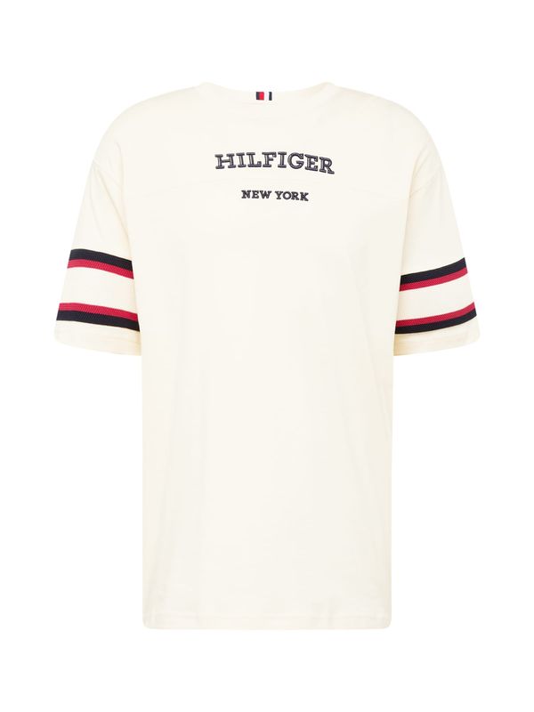 TOMMY HILFIGER TOMMY HILFIGER Тениска  нейви синьо / червено / мръсно бяло