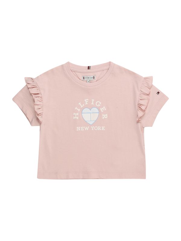 TOMMY HILFIGER TOMMY HILFIGER Тениска  нейви синьо / опал / бледорозово / мръсно бяло