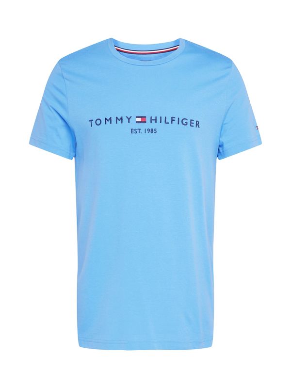 TOMMY HILFIGER TOMMY HILFIGER Тениска  нейви синьо / светлосиньо / червено / бяло