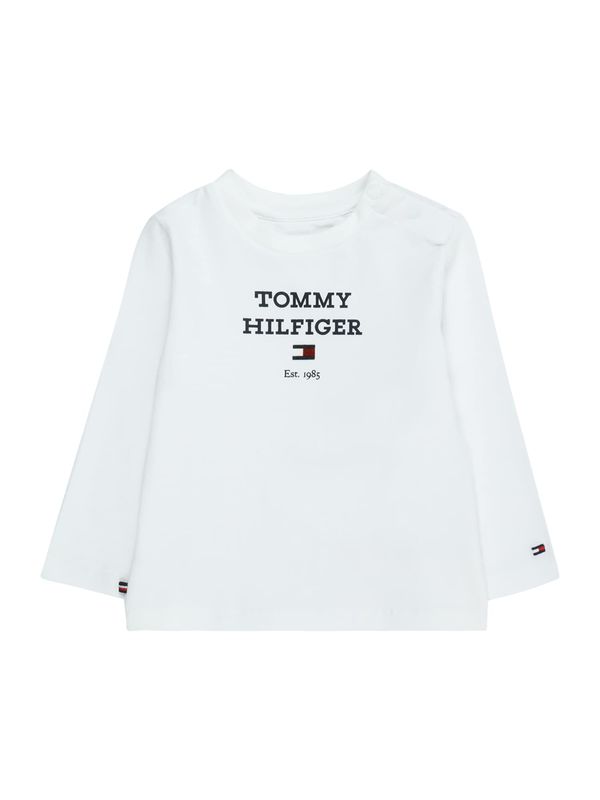 TOMMY HILFIGER TOMMY HILFIGER Тениска  нейви синьо / тъмночервено / бяло