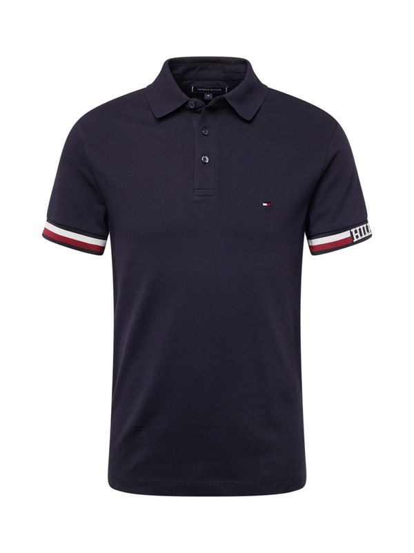 TOMMY HILFIGER TOMMY HILFIGER Тениска  нейви синьо / винено червено / бяло