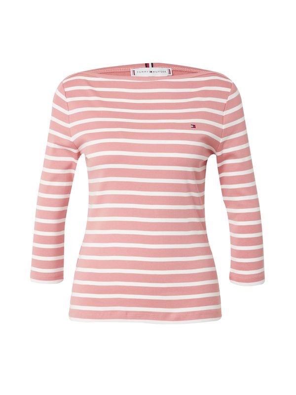 TOMMY HILFIGER TOMMY HILFIGER Тениска 'New Cody'  нейви синьо / пепел от рози / червено / бяло