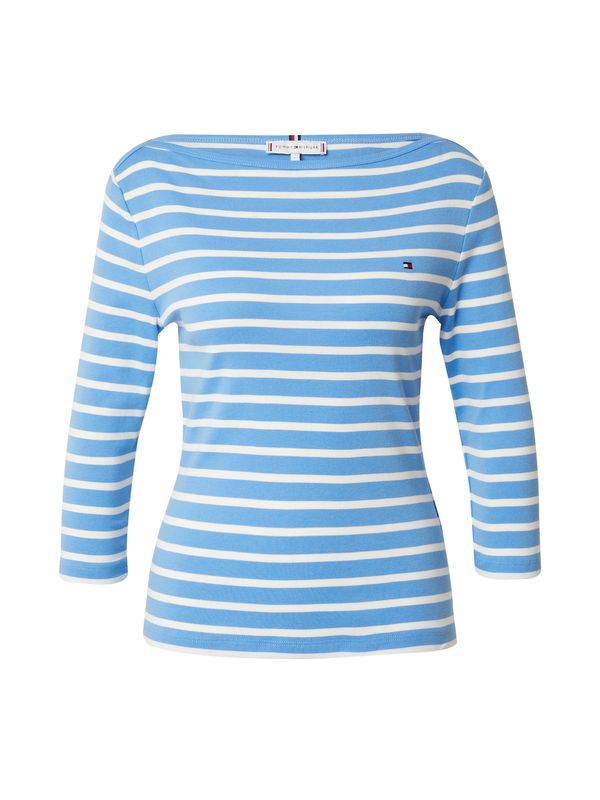 TOMMY HILFIGER TOMMY HILFIGER Тениска 'New Cody'  сапфирено синьо / бяло
