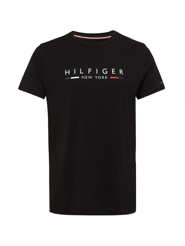 TOMMY HILFIGER TOMMY HILFIGER Тениска 'New York'  червено / черно / бяло