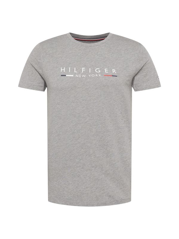 TOMMY HILFIGER TOMMY HILFIGER Тениска 'New York'  морскосиньо / сив меланж / гренадин / бяло
