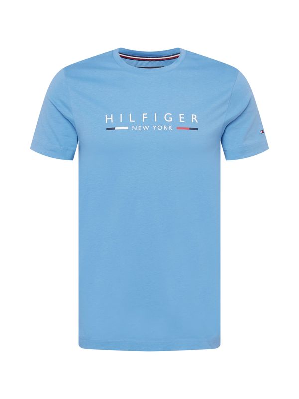 TOMMY HILFIGER TOMMY HILFIGER Тениска 'New York'  нейви синьо / светлосиньо / червено / бяло
