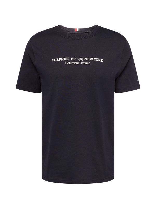 TOMMY HILFIGER TOMMY HILFIGER Тениска 'NEW YORK'  нощно синьо / бяло