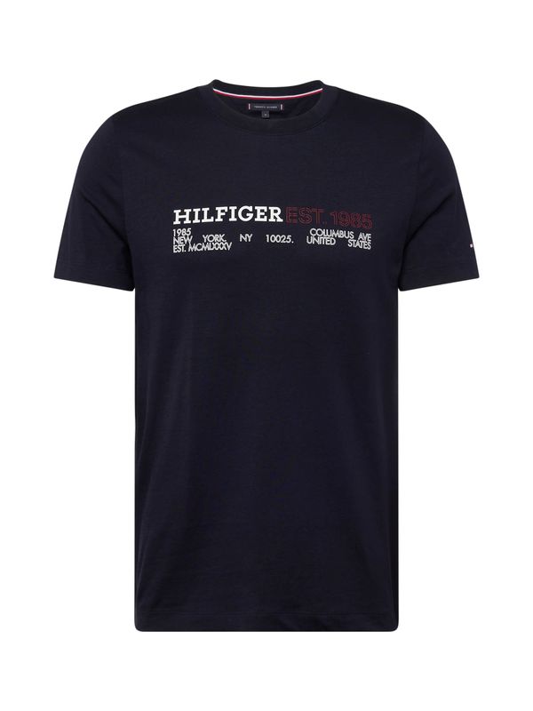 TOMMY HILFIGER TOMMY HILFIGER Тениска  нощно синьо / червено / бяло