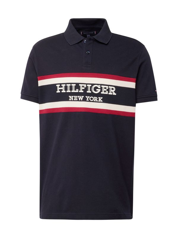 TOMMY HILFIGER TOMMY HILFIGER Тениска  нощно синьо / червено / бяло