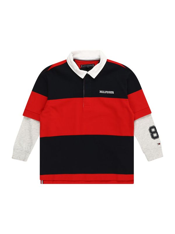 TOMMY HILFIGER TOMMY HILFIGER Тениска  нощно синьо / червено / бяло