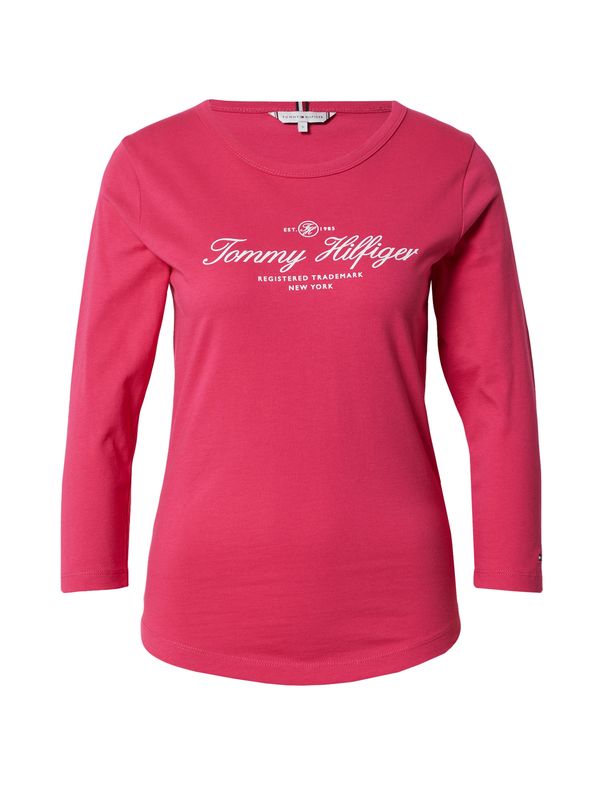 TOMMY HILFIGER TOMMY HILFIGER Тениска  нощно синьо / малина / червено / бяло