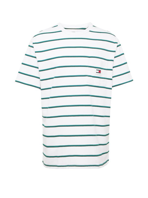 TOMMY HILFIGER TOMMY HILFIGER Тениска  нощно синьо / нефритено зелено / червено / бяло