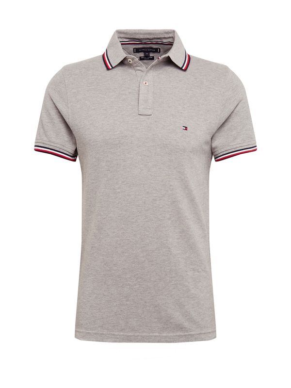 TOMMY HILFIGER TOMMY HILFIGER Тениска  нощно синьо / сив меланж / червено / бяло