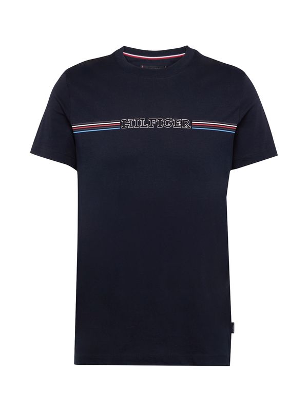 TOMMY HILFIGER TOMMY HILFIGER Тениска  нощно синьо / светлосиньо / червено / бяло