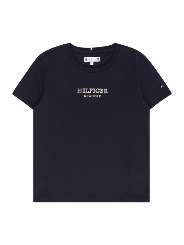 TOMMY HILFIGER TOMMY HILFIGER Тениска  нощно синьо / злато