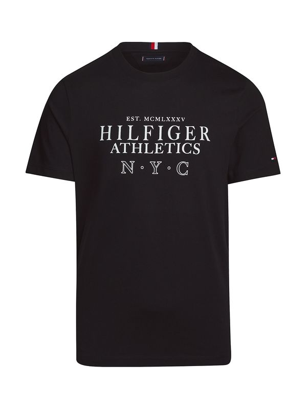 TOMMY HILFIGER TOMMY HILFIGER Тениска 'NYC'  черно / бяло
