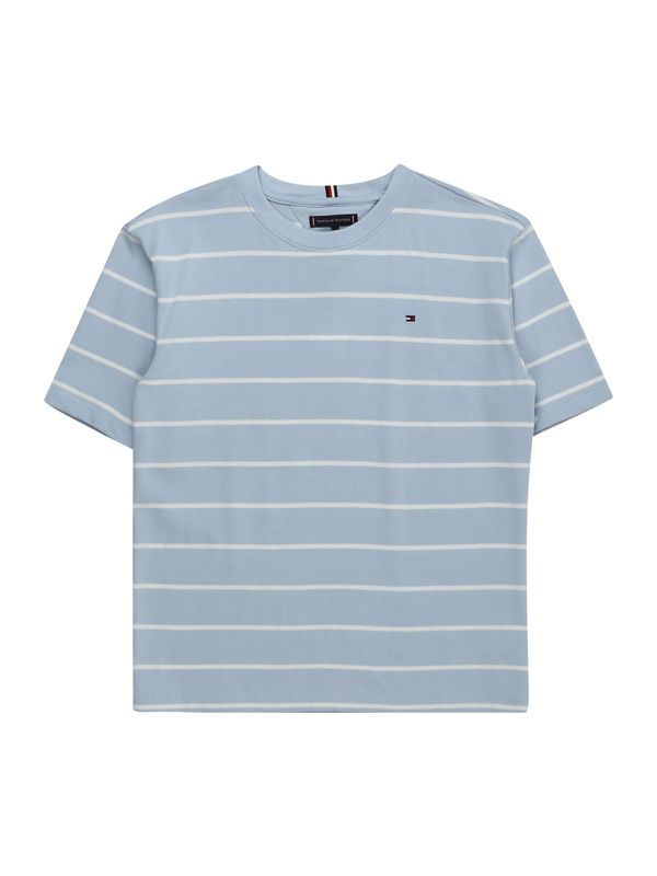 TOMMY HILFIGER TOMMY HILFIGER Тениска  опушено синьо / бяло