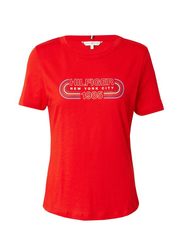 TOMMY HILFIGER TOMMY HILFIGER Тениска  синьо / нейви синьо / червено / бяло