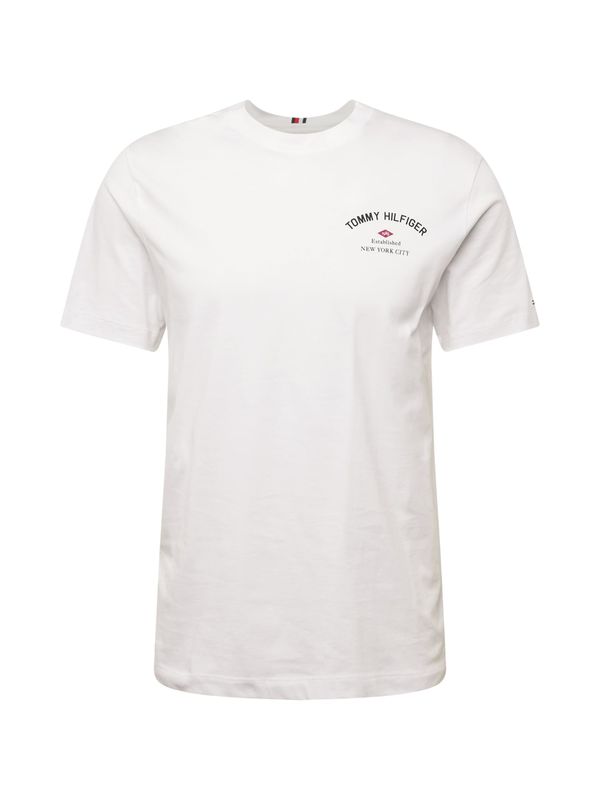 TOMMY HILFIGER TOMMY HILFIGER Тениска  сиво / червено / черно / бяло