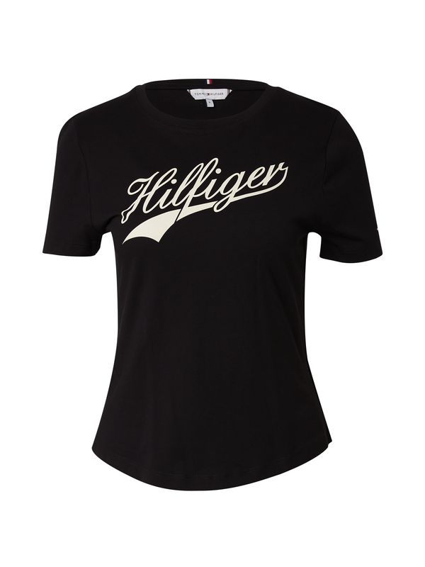 TOMMY HILFIGER TOMMY HILFIGER Тениска  светлобежово / черно