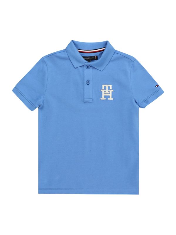 TOMMY HILFIGER TOMMY HILFIGER Тениска  светлосиньо / бяло