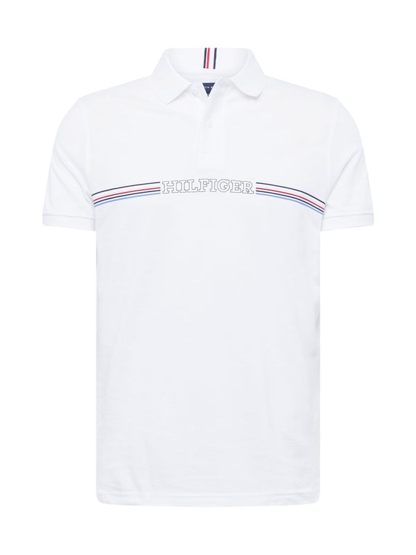 TOMMY HILFIGER TOMMY HILFIGER Тениска  светлосиньо / огнено червено / черно / бяло