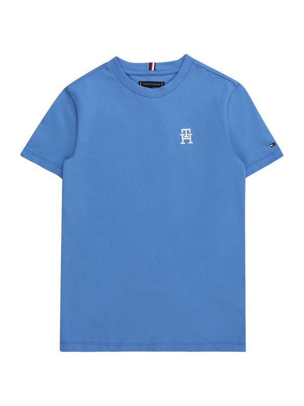 TOMMY HILFIGER TOMMY HILFIGER Тениска  светлосиньо / тъмносиньо / червено / бяло