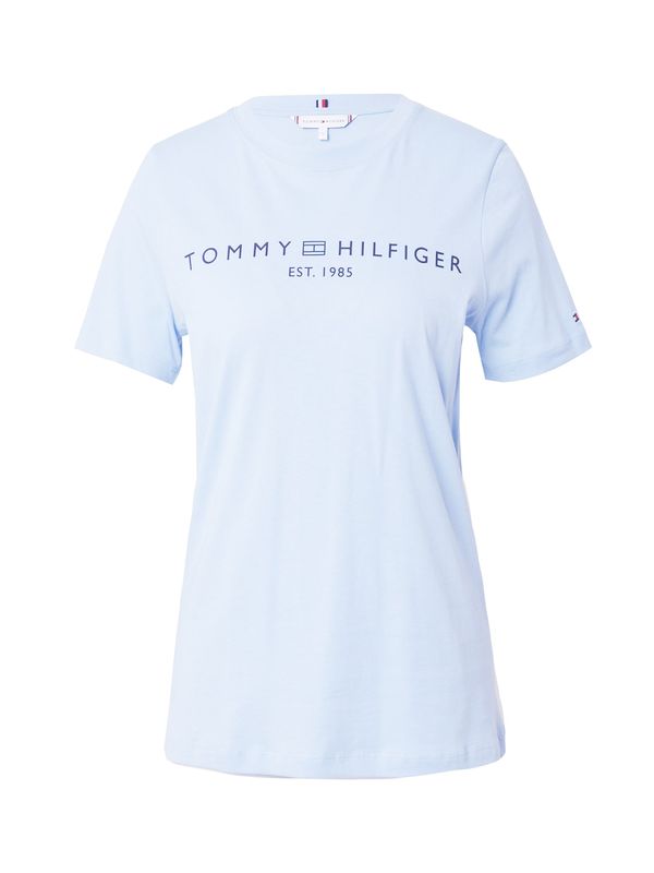 TOMMY HILFIGER TOMMY HILFIGER Тениска  светлосиньо / тъмносиньо