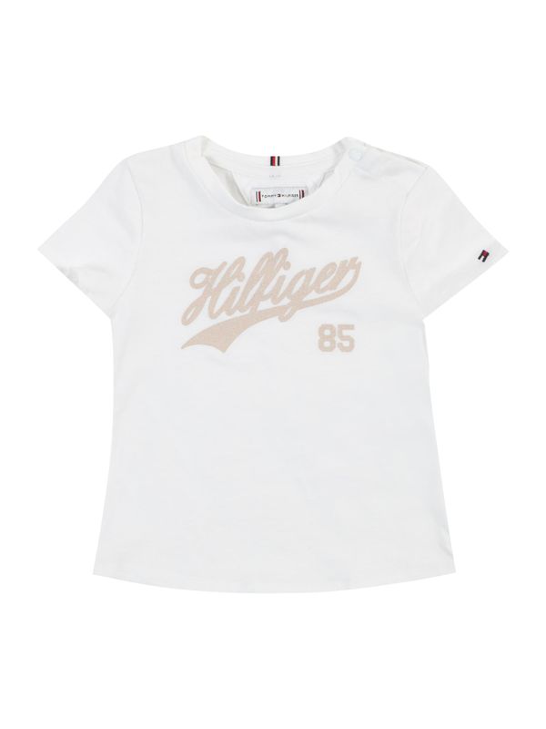 TOMMY HILFIGER TOMMY HILFIGER Тениска  тъмнобежово / нейви синьо / светлозелено / бяло