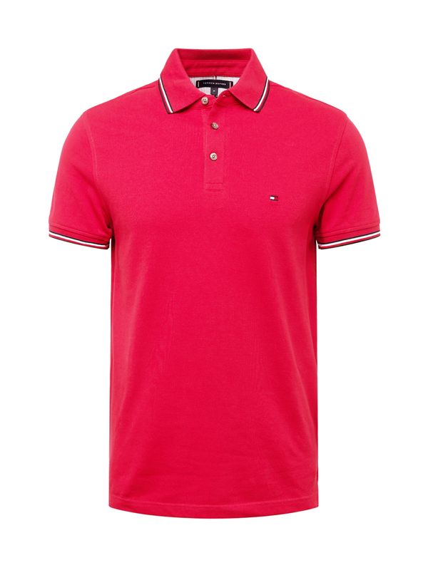 TOMMY HILFIGER TOMMY HILFIGER Тениска  тъмночервено / черно / бяло