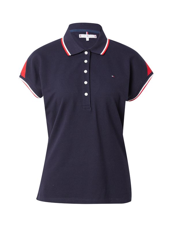 TOMMY HILFIGER TOMMY HILFIGER Тениска  тъмносиньо / червена боровинка / бяло