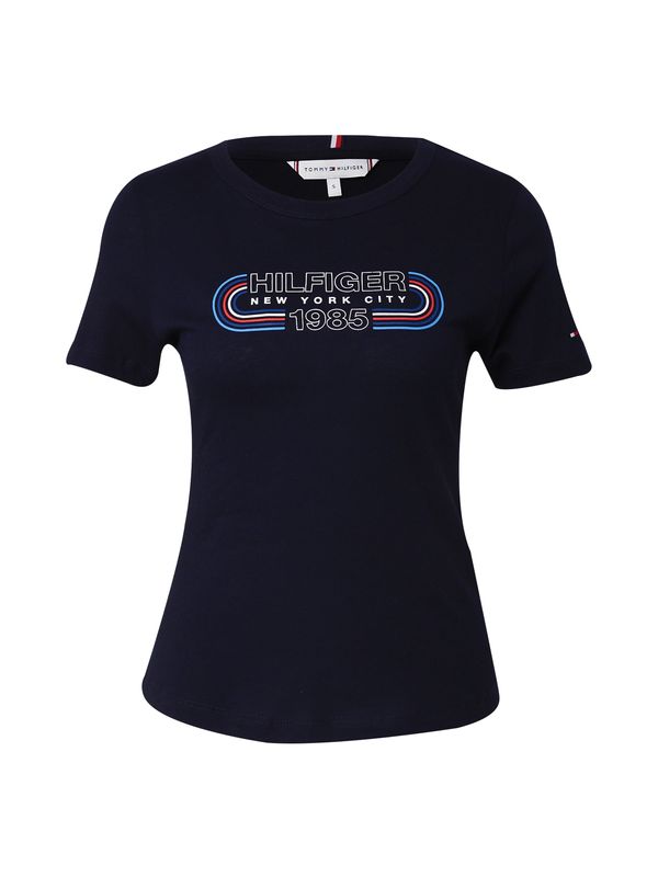 TOMMY HILFIGER TOMMY HILFIGER Тениска  тъмносиньо / червено / бяло