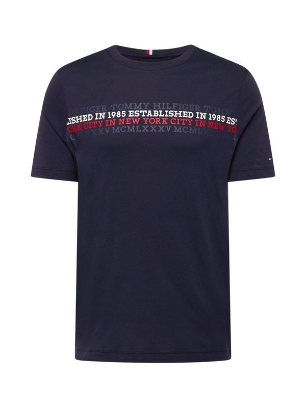 TOMMY HILFIGER TOMMY HILFIGER Тениска  тъмносиньо / червено / бяло