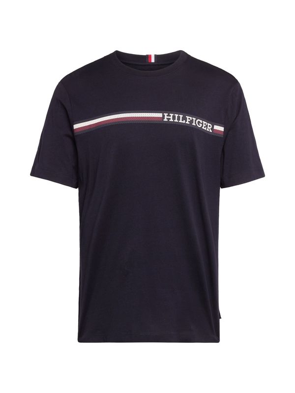 TOMMY HILFIGER TOMMY HILFIGER Тениска  тъмносиньо / червено / мръсно бяло