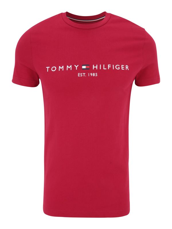 TOMMY HILFIGER TOMMY HILFIGER Тениска  тъмносиньо / рубинено червено / бяло