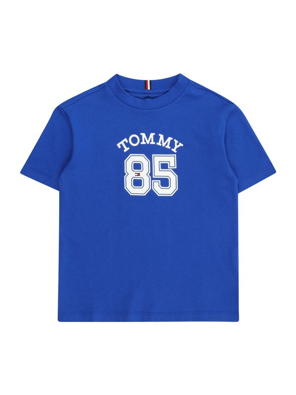 TOMMY HILFIGER TOMMY HILFIGER Тениска 'VARSITY'  синьо / бяло