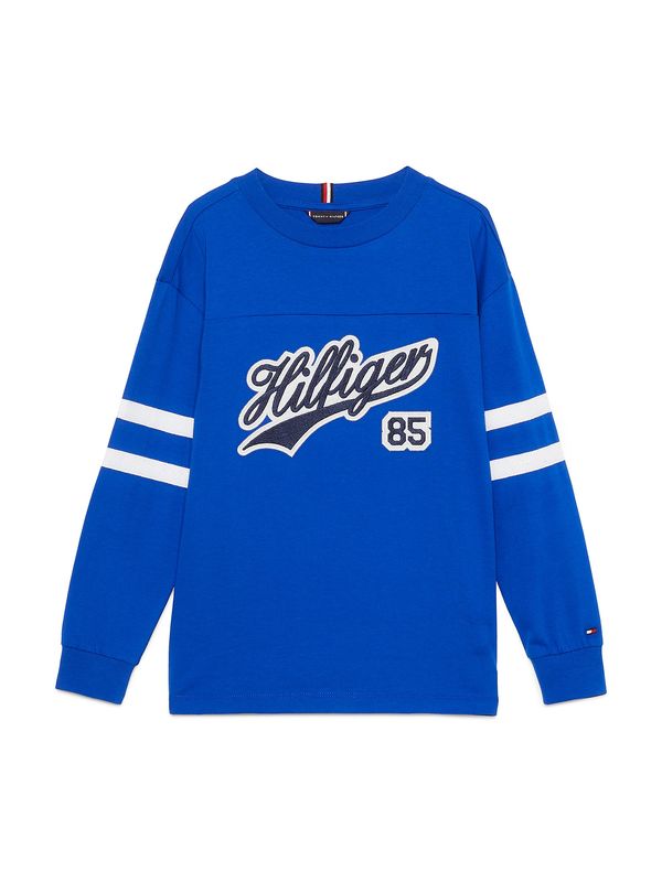 TOMMY HILFIGER TOMMY HILFIGER Тениска 'Varsity'  синьо / морскосиньо / бяло