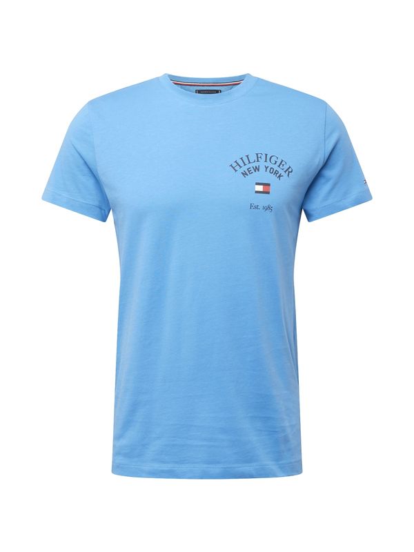 TOMMY HILFIGER TOMMY HILFIGER Тениска 'Varsity'  светлосиньо / червено / бяло