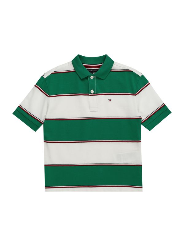TOMMY HILFIGER TOMMY HILFIGER Тениска  зелено / червено / черно / бяло